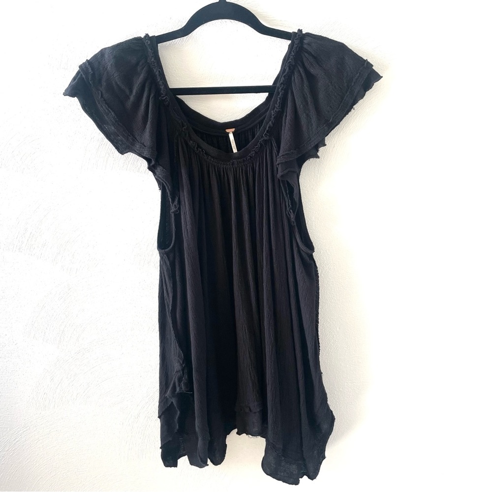 Free People Boho Flutter Sleeve Tunic Tank
